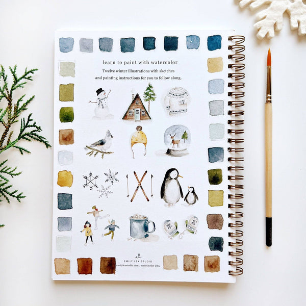 Winter Watercolor Workbook - Little Flower Soap Co