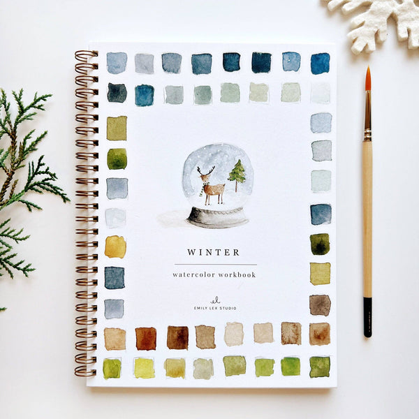 Winter Watercolor Workbook - Little Flower Soap Co
