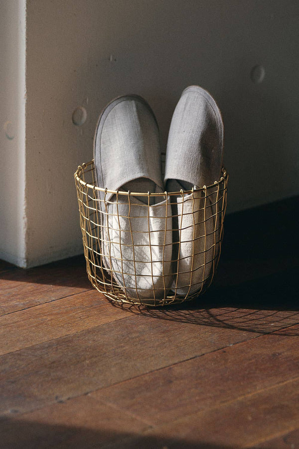 Wire Basket Round - Little Flower Soap Co