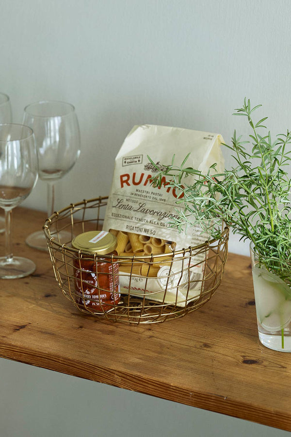 Wire Basket - Round Shallow - Little Flower Soap Co