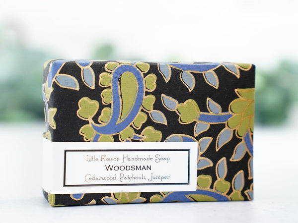 Woodsman - Large Bar Soap 6oz - Little Flower Soap Co