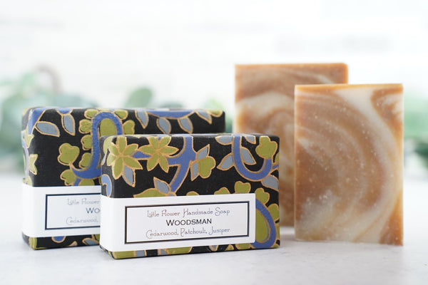 Woodsman - Large Bar Soap 6oz - Little Flower Soap Co