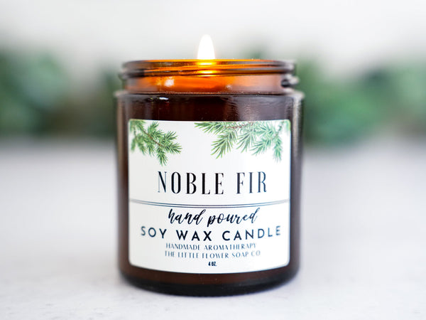 Noble Fir Hand Poured Candle
