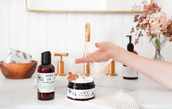 Lavender Sugar Scrub – gentle exfoliation for smoother, glowing skin - Little Flower Soap Co