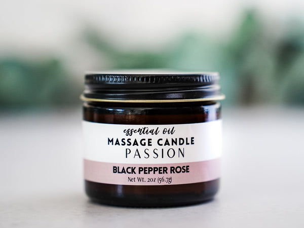 Tranquility Massage Oil Candle - Lavender Chamomile - Little Flower Soap Co