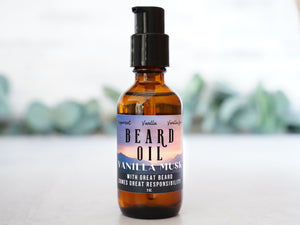 Vanilla Musk Beard Oil - 2oz - Little Flower Soap Co