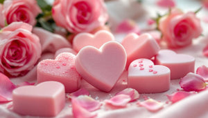 Heart Themed Soap and Spa Set for Valentines