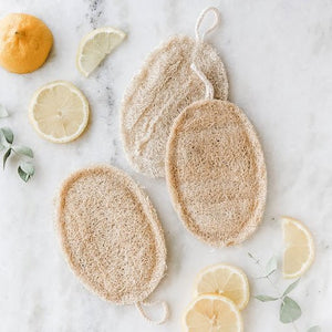 Natural Oval Loofah Sponge - Little Flower Soap Co