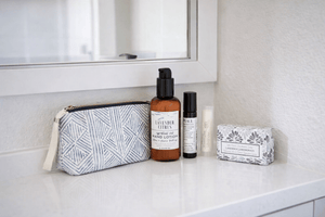 Small Self Care Gift Set With Cosmetic Bag - Little Flower Soap Co