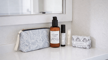Small Self Care Gift Set With Cosmetic Bag - Little Flower Soap Co