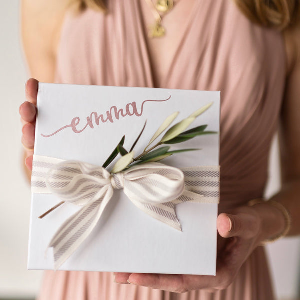 Personalized Bridesmaids Proposal Gift Box with Custom Name