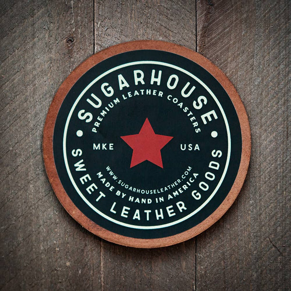 The Good Sh#t Leather Coaster