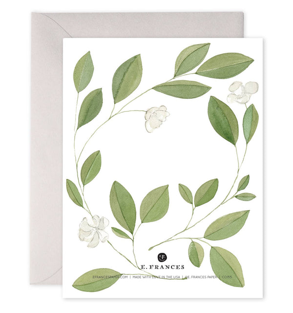 Sympathy Condolence Greeting Card - Magnolia