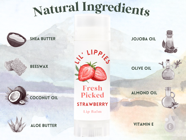 Freshed Picked Strawberry Lip Balm - Lil' Lippies kids