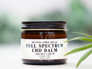 2 oz Jar CBD Pain Relief Salve - CBD Balm with THC by The Little Flower Soap Co - Little Flower Soap Co