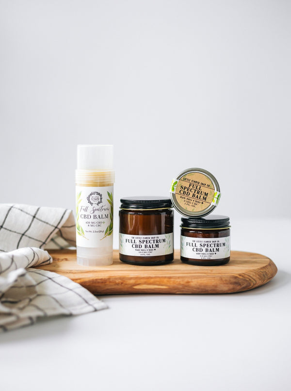 2 oz Jar CBD Pain Relief Salve - CBD Balm with THC by The Little Flower Soap Co - Little Flower Soap Co