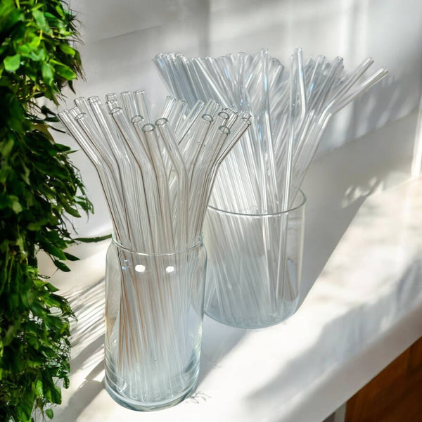 Reusable Glass Drinking Straw – Eco-Friendly Smoothie &amp; Iced Coffee Straw