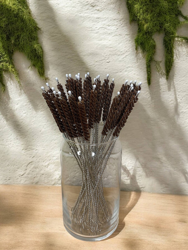 Coconut Fiber Straw Cleaner - Plastic Free