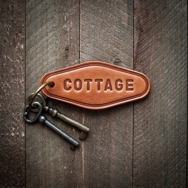 Cottage - Leather Keychain