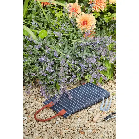 Navy Stripe Garden Kneeler