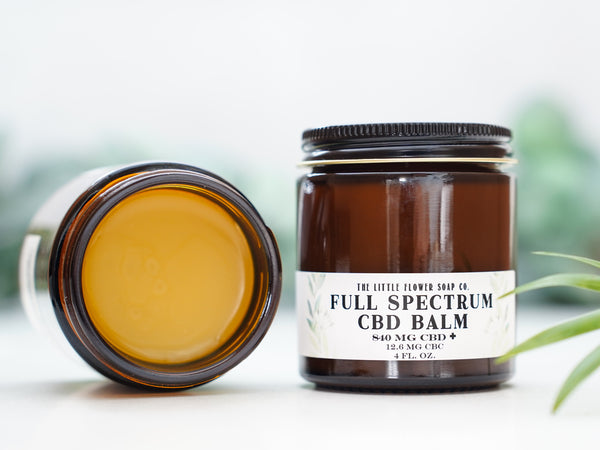 4 oz Jar Full Spectrum CBD Balm - CBD Cream with THC Handmade