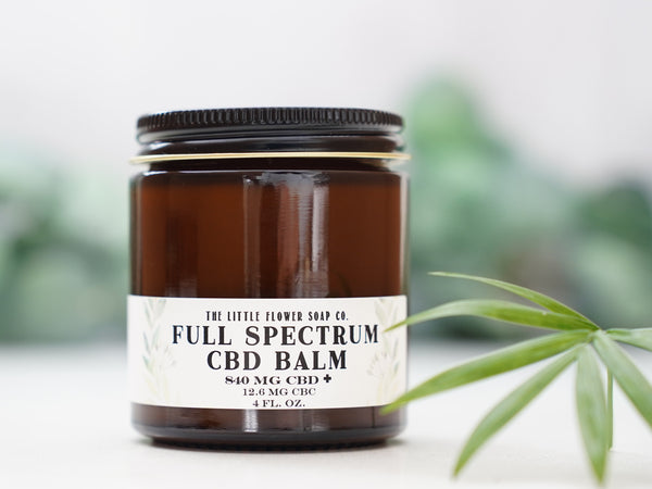 4 oz Jar Full Spectrum CBD Balm - CBD Cream with THC Handmade