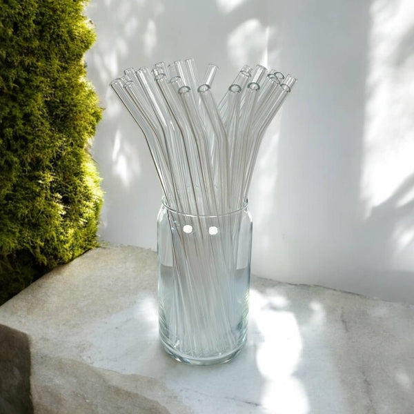 Reusable Glass Drinking Straw – Eco-Friendly Smoothie &amp; Iced Coffee Straw