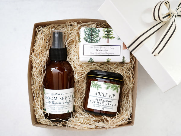 Noble Fir and White Thyme Holiday Home and Gift Box