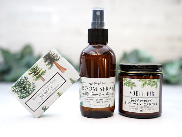 Noble Fir and White Thyme Holiday Home and Gift Box