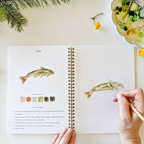 Preorder - Camping watercolor workbook -  coming soon