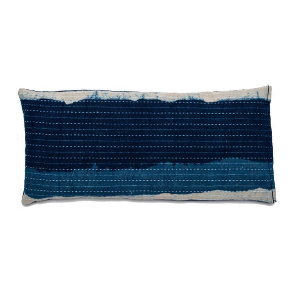 Indigo Stripe - Relaxing Weighted Lavender Eye Pillow