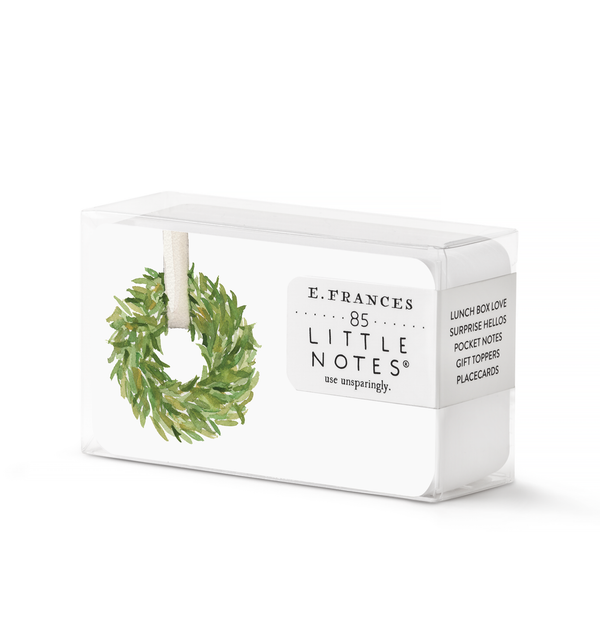 Classic Wreath Little Notes - Christmas Gift Tags - 85 pack Notecards