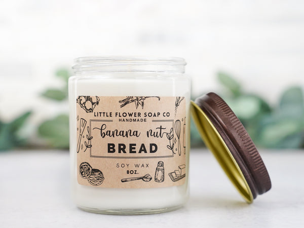 Banana Nut Bread - 8oz Soy Wax Candle