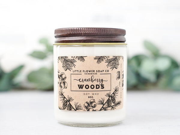 Cranberry Woods - 8oz Soy Wax Candle