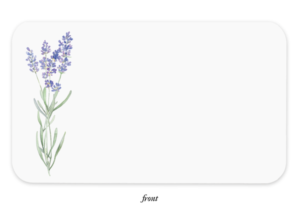 Lavender Little Notes - 85 mini notecards