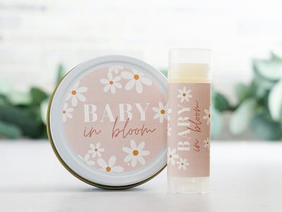 Baby in Bloom Retro Daisy Baby Shower Favors
