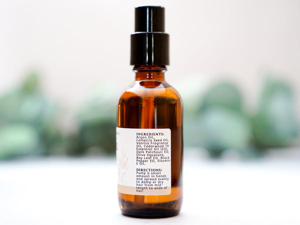 Nourish + Repair Hair Oil with Argan & Camellia - Lavender Bergamot