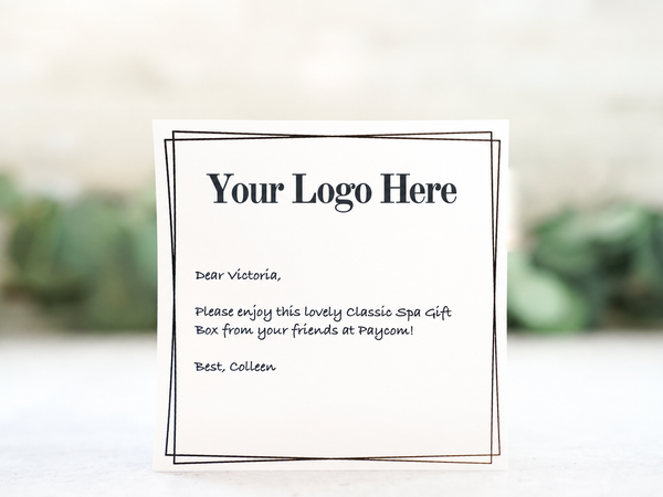 Add Your Logo Candle and Spa Gift Basket