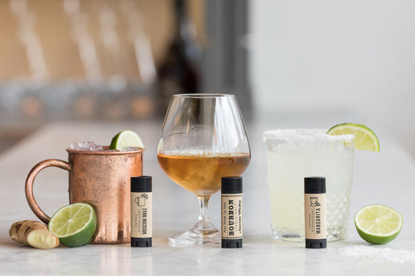 Cocktail Lip Balm Set of 3 - Bourbon - Mule -Margarita