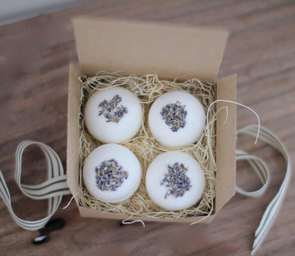 Lavender Bath Bombs - Gift Set of 4
