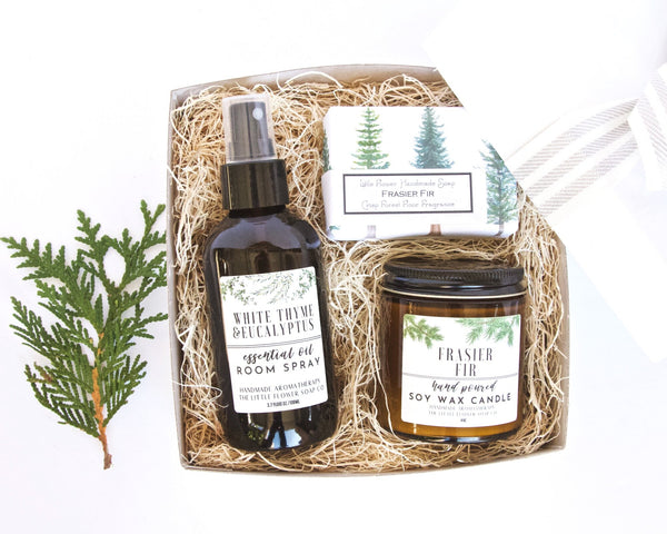 Noble Fir and White Thyme Holiday Home and Gift Box