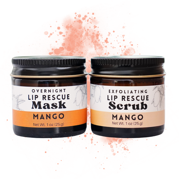 Vanilla Mint Lip Rescue Sugar Scrub - Exfoliating lip treatment