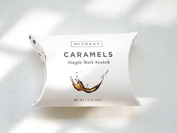 Single Malt Scotch Carmels -  Box of 5 pieces