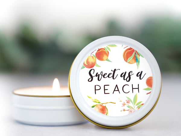 Sweet as a Peach - Baby Shower Favors