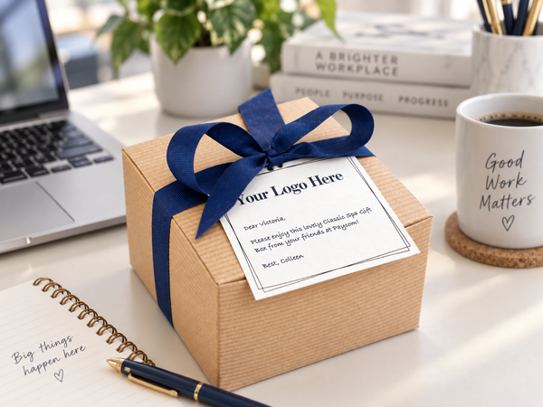 Add Your Logo Candle and Spa Gift Basket