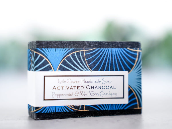 Activated Charcoal - Handmade Bar Soap - Little Flower Soap Co