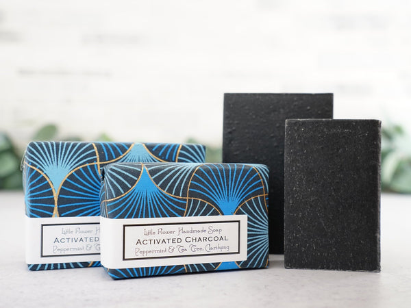 Activated Charcoal - Handmade Bar Soap - Little Flower Soap Co