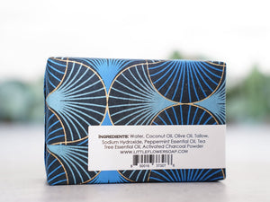 Activated Charcoal - Large Bar Soap 6oz - Little Flower Soap Co