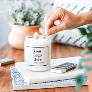 Add Your Logo Candle and Spa Gift Basket - Little Flower Soap CoCorporate GiftingCustom LabelCustom LogoSpa Gift Box