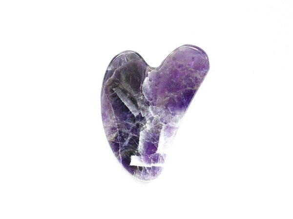 Amethyst Gua Sha Facial Massage Stone - Little Flower Soap Co
